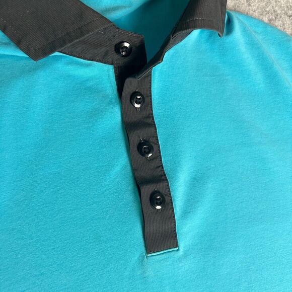 Lululemon Mens Size MEDIUM Polo Blue - Picture 2 of 6